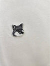 Gray Fox Head Patch Classic Hood Ecru - MAISON KITSUNE - BALAAN 3