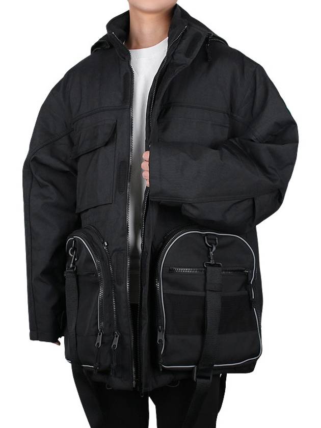 Transformer Gym Bag Parka Black - BALENCIAGA - BALAAN 3