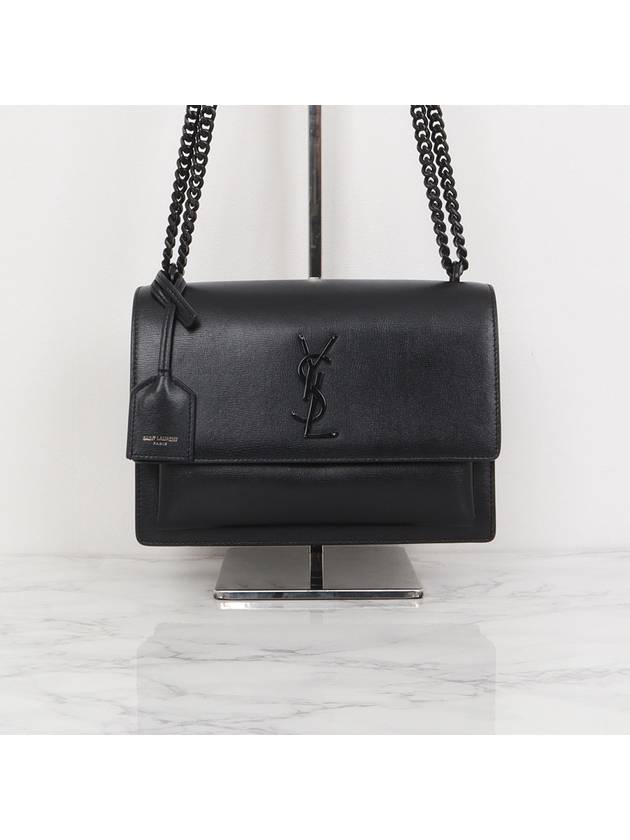 Sunset bag medium 442906 black - SAINT LAURENT - BALAAN 1