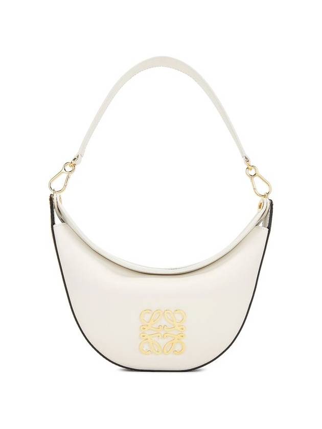 Luna Logo Plaque Hobo Small Shoulder Bag White - LOEWE - BALAAN 1