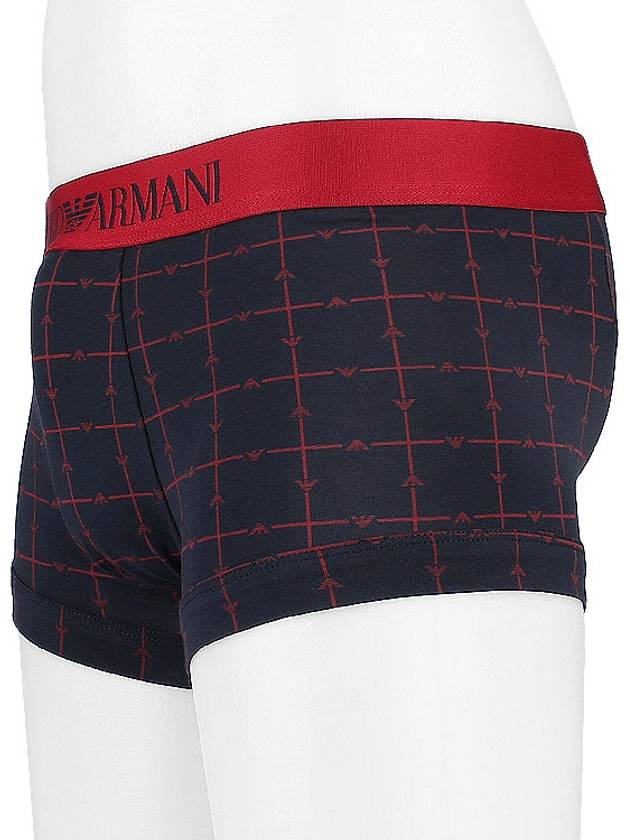 Men's Mix Boxer Trunk Briefs Navy - EMPORIO ARMANI - 4