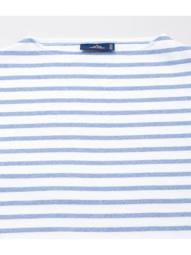 Women's Meridame II Striped Long Sleeve T-Shirt Neige Denim - SAINT JAMES - BALAAN 3