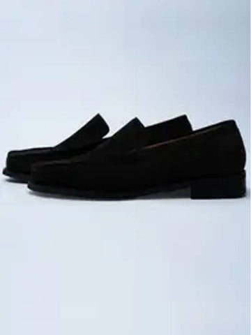 Bordeaux suede loafers black - FLAP'F - BALAAN 1