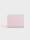 Triomphe Shiny Calfskin Small Flap Bicycle Wallet Pastel Pink - CELINE - BALAAN 6