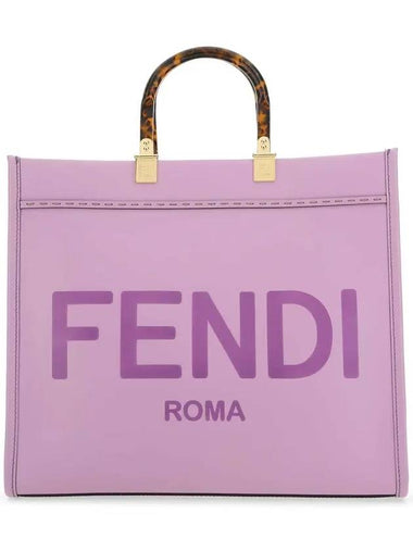 Sunshine Logo Medium Tote Bag Purple - FENDI - BALAAN 1