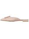 Women's Maysail Suede Flat Mule Nude - MANOLO BLAHNIK - BALAAN 3