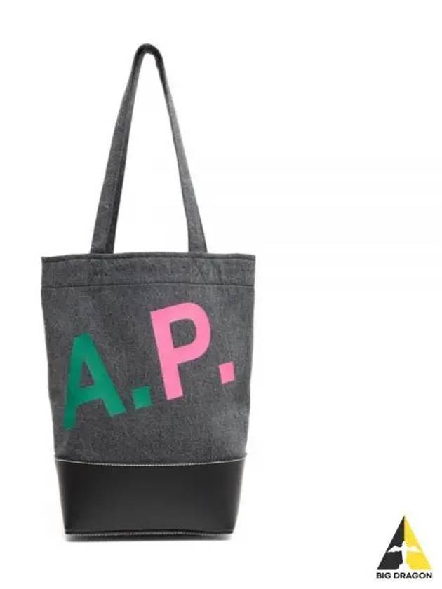 Axel Small Cotton Tote Bag Grey - A.P.C. - BALAAN 2