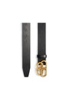 BB Logo Leather Belt Black - BALENCIAGA - BALAAN 2