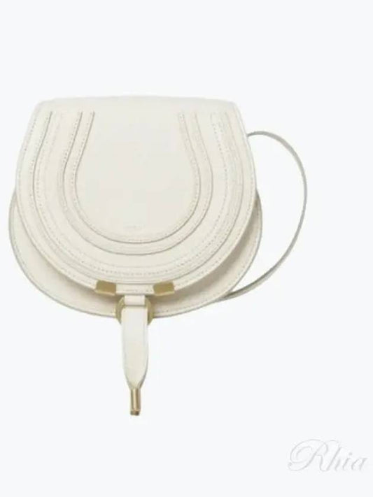 Marcie Saddle Small Grained Leather Cross Bag Ivory - CHLOE - BALAAN 2