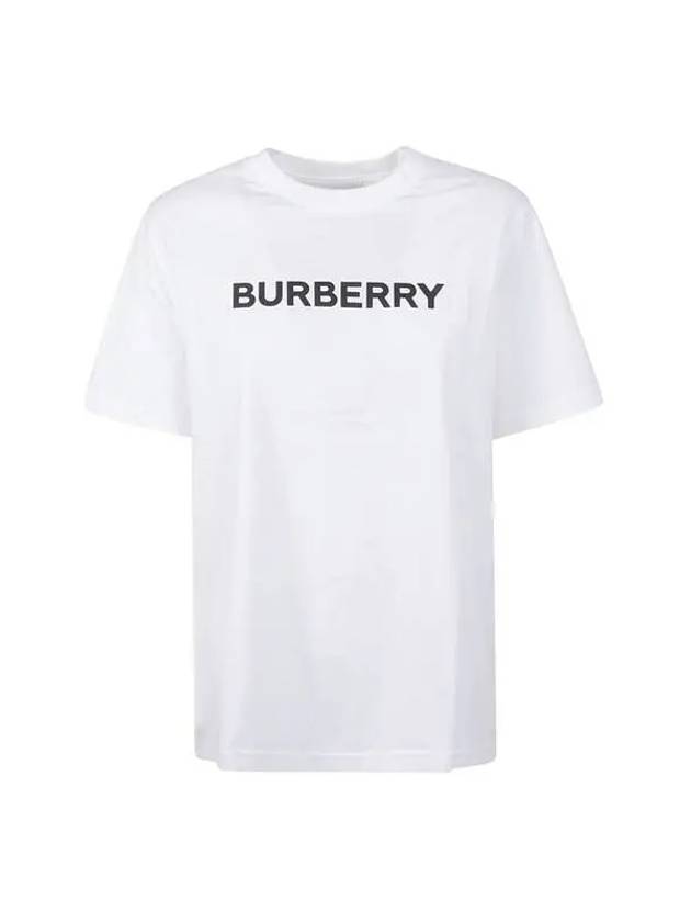 Logo Print Cotton Short Sleeve T-Shirt White - BURBERRY - BALAAN 2