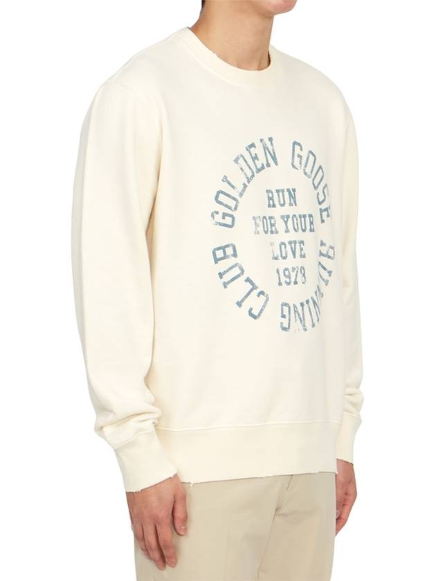 Cotton Journey Sweatshirt Ivory - GOLDEN GOOSE - BALAAN 6