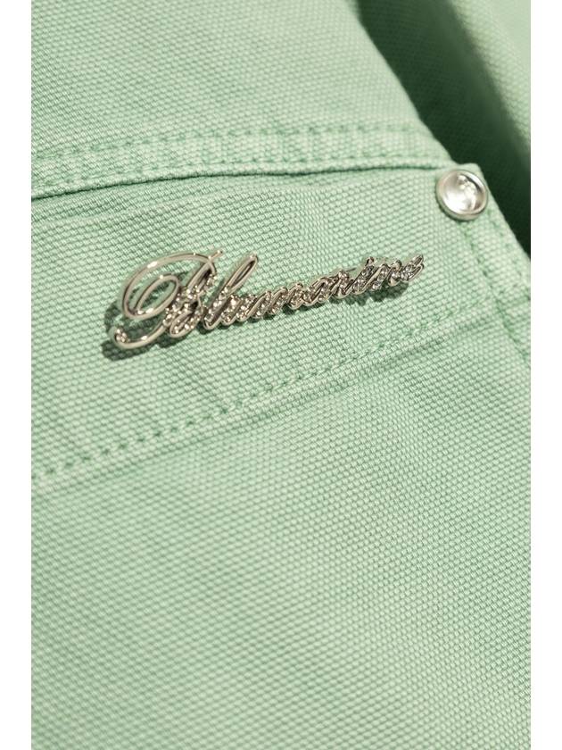 Blumarine Denim Jacket, Women's, Green - BLUMARINE - BALAAN 5