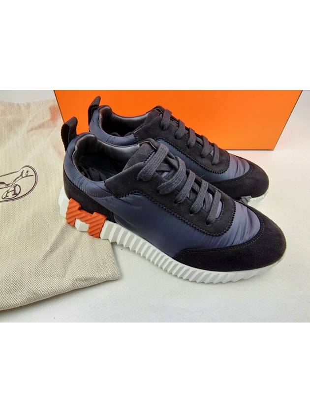 Bouncing Parachute Fabric Low Top Sneakers Noir - HERMES - BALAAN.