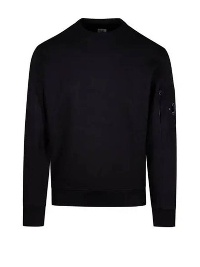 Diagonal Raised Fleece Sweatshirt Black - CP COMPANY - BALAAN 2