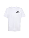 SB Logo Skate Cotton Short Sleeve Shirt White - NIKE - BALAAN 1