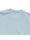 Wellness Club Flock Crew Neck Cotton Sweatshirt Baby Blue - SPORTY & RICH - BALAAN 6