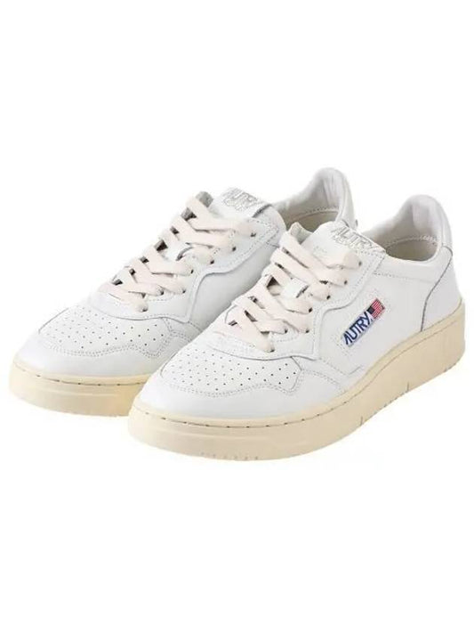 Medalist Leather Low Top Sneakers White - AUTRY - BALAAN 2