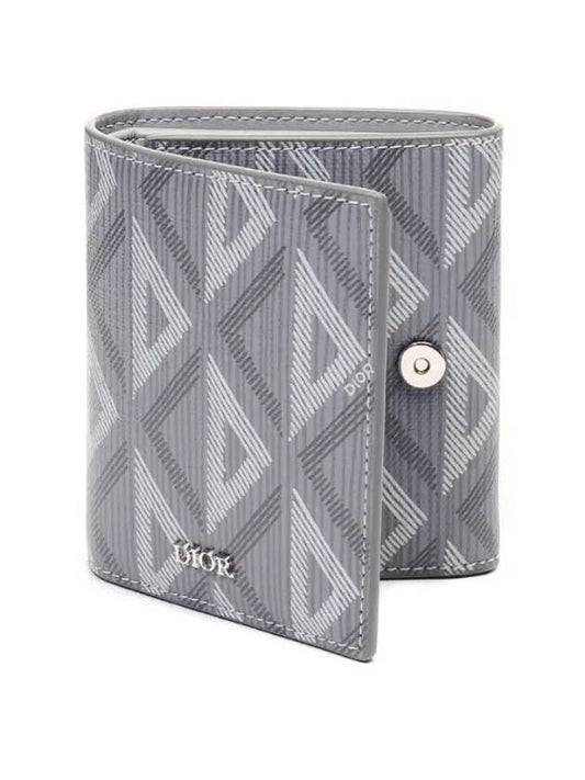 CD Diamond Canvas Half Wallet Grey - DIOR - BALAAN 1