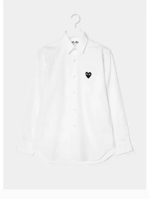 Women s Black Heart Waffen Shirt Blouse Southern White Domestic Product GM0023080740292 - COMME DES GARCONS PLAY - BALAAN 1