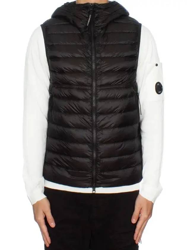 D.D. Shell Goggles Down Vest Black - CP COMPANY - BALAAN 7