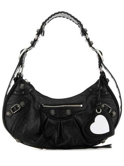 Le Cagole Small Leather Shoulder Bag Black - BALENCIAGA - BALAAN 2