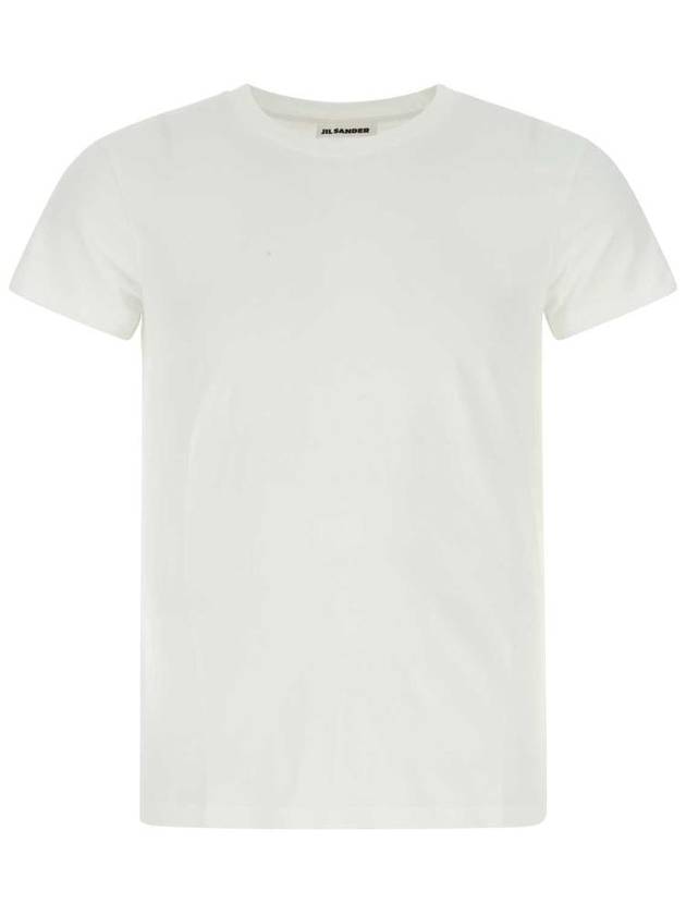 Crewneck Cotton Short-sleeved T-shirt White - JIL SANDER - BALAAN 2