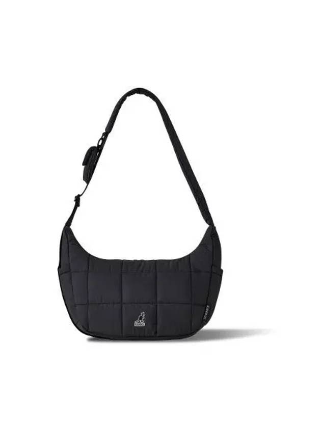 WH Uni Puffer Cross Bag L 3330 Black - KANGOL - BALAAN 1