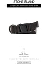 logo buckle belt black - STONE ISLAND - BALAAN.