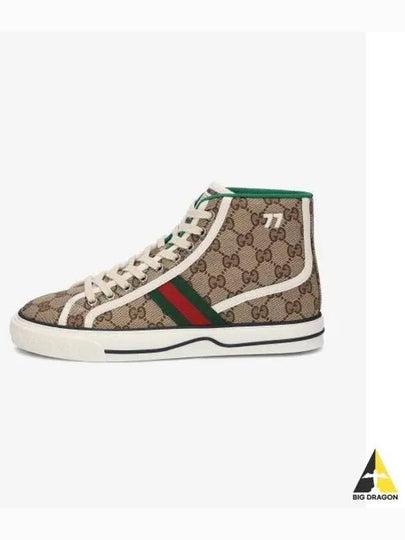 Tennis 1977 GG Canvas High-Top Sneakers Beige - GUCCI - BALAAN 2