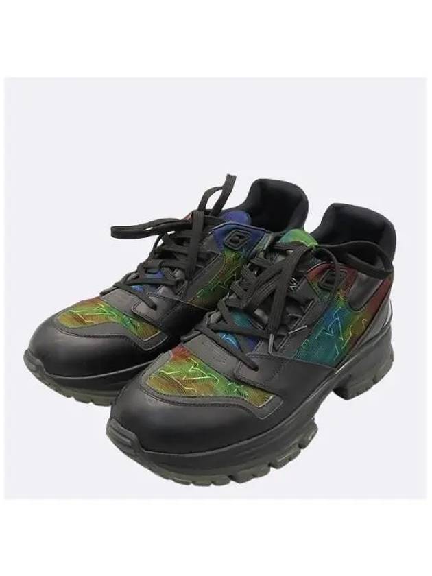 1A7QQZ Black Multicolor Monogram Trail Sneakers Size 7 265MM - LOUIS VUITTON - BALAAN 6