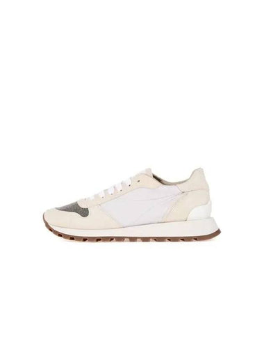 Women s Monili Toe Lace Up Sneakers Beige - BRUNELLO CUCINELLI - BALAAN 1