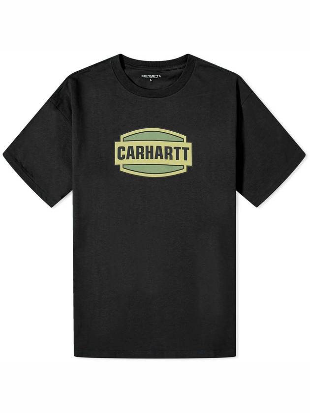 Press Script Short Sleeve T-Shirt Black - CARHARTT WIP - BALAAN 1