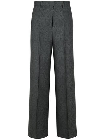 Etro Grey Wool Trousers - ETRO - BALAAN 1