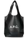 Ninon Small Recycled Leather Tote Bag Black - A.P.C. - BALAAN 2