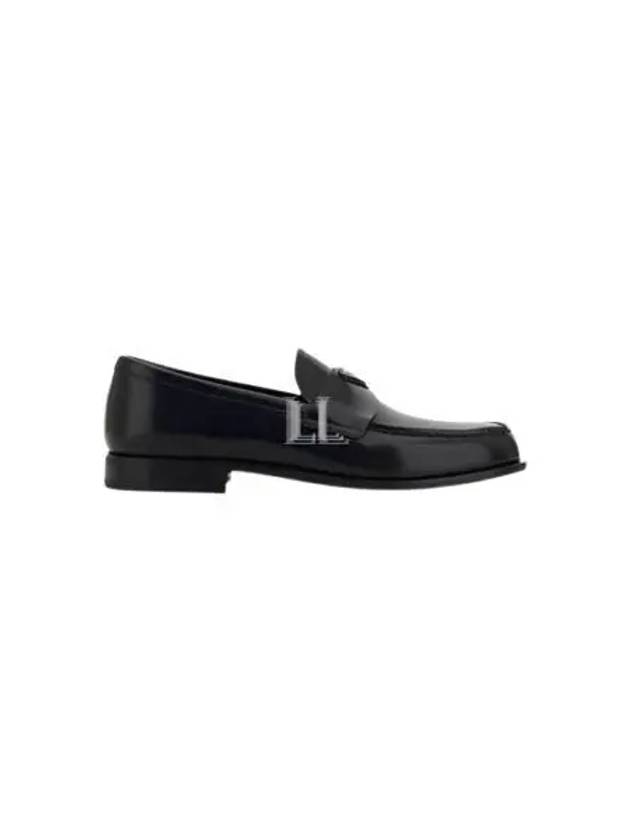 Brushed Leather Loafers Brown - PRADA - BALAAN 2