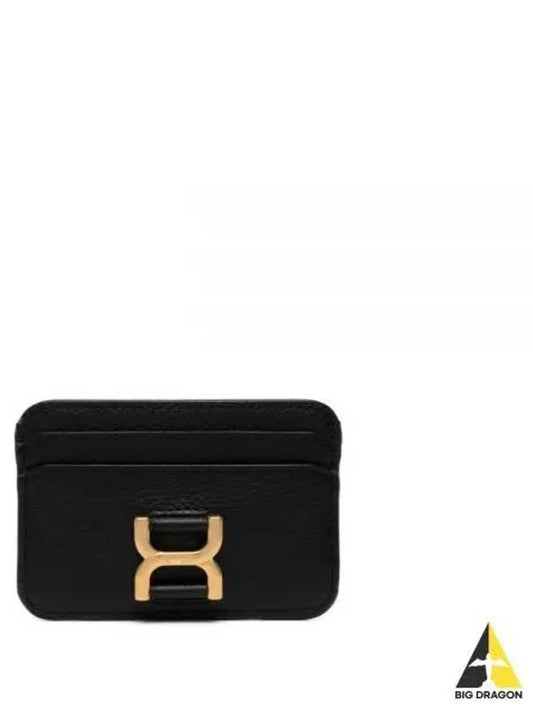 Marcie Leather Card Wallet Black - CHLOE - BALAAN 2