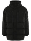 Men s Lens Wappen Nycra R Long Padded Jacket Black 17CMOW173A 005864G 999 - CP COMPANY - BALAAN 4