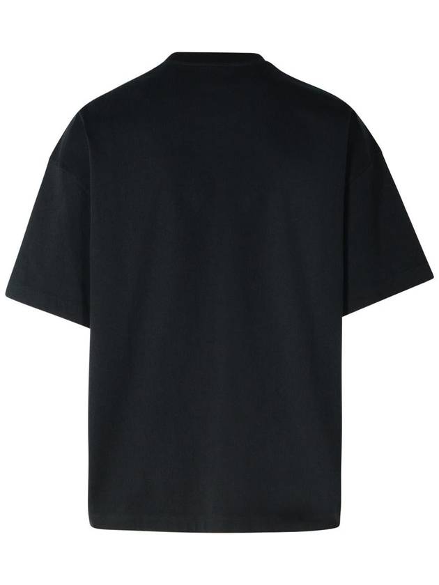 Logo Print Short Sleeve T-Shirt Black - JIL SANDER - BALAAN 4