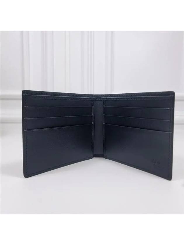 Micro GG Ssima Bifold Wallet Dark Navy - GUCCI - BALAAN 4