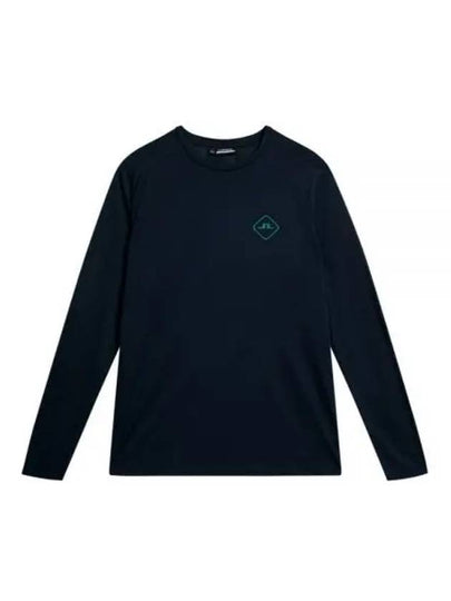 Men's Shaun Wool Long Sleeve T-Shirt Navy - J.LINDEBERG - BALAAN 2