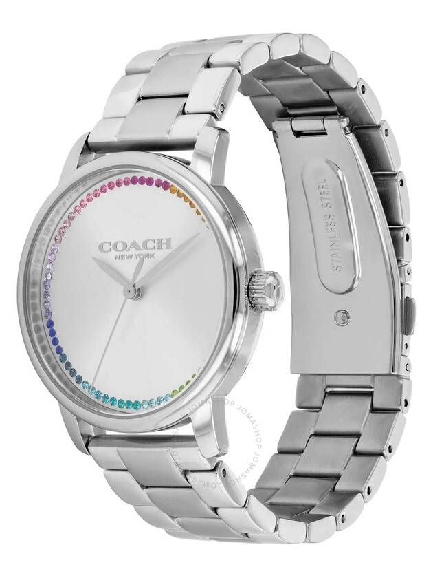 Coach Grand Quartz Silver Dial Ladies Watch 14503968 - COACH - BALAAN 1