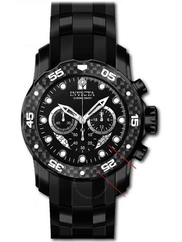 Invicta Pro Diver Zager Exclusive Chronograph Quartz Black Dial Men's Watch 35417 - INVICTA - BALAAN 1