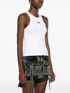 Embroidered Logo Sleeveless White - MSGM - BALAAN 6