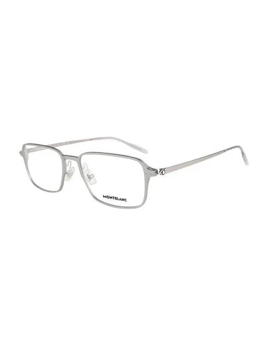 Rectangle Metal Eyeglasses Silver - MONTBLANC - BALAAN 2