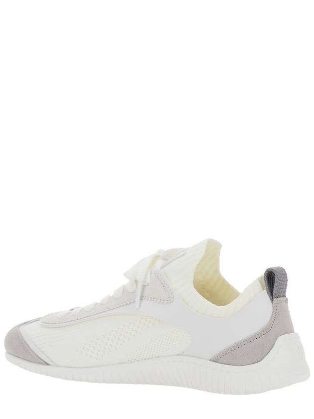 'Reby 03' White Sneakers With Logo Patch On The Tongue And Logo Lettering On The Side In Cotton Blend Woman - PINKO - BALAAN 3