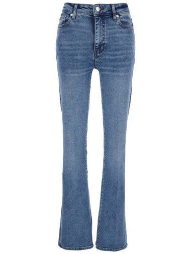 'Le Mini Boot' Blue Jeans With Flared Leg In Cotton Blend Woman - FRAME - BALAAN 1