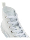 B23 Oblique Canvas High Top Sneakers White - DIOR - BALAAN 9