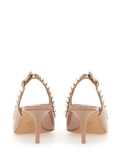 Rockstud bow slingback heel pink - VALENTINO - BALAAN 2