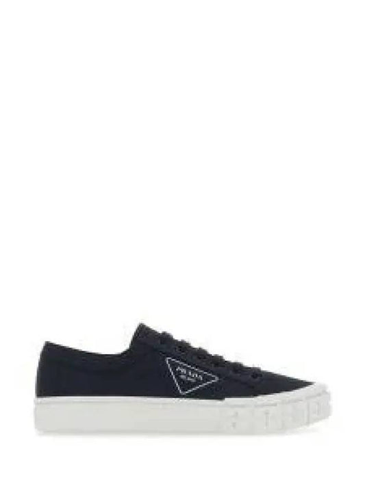 gabardine wheel low top sneakers navy - PRADA - BALAAN 2