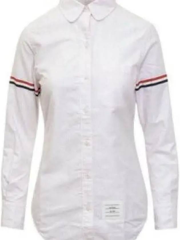 Women's Armband University Striped Oxford Shirt Light Pink - THOM BROWNE - BALAAN 2